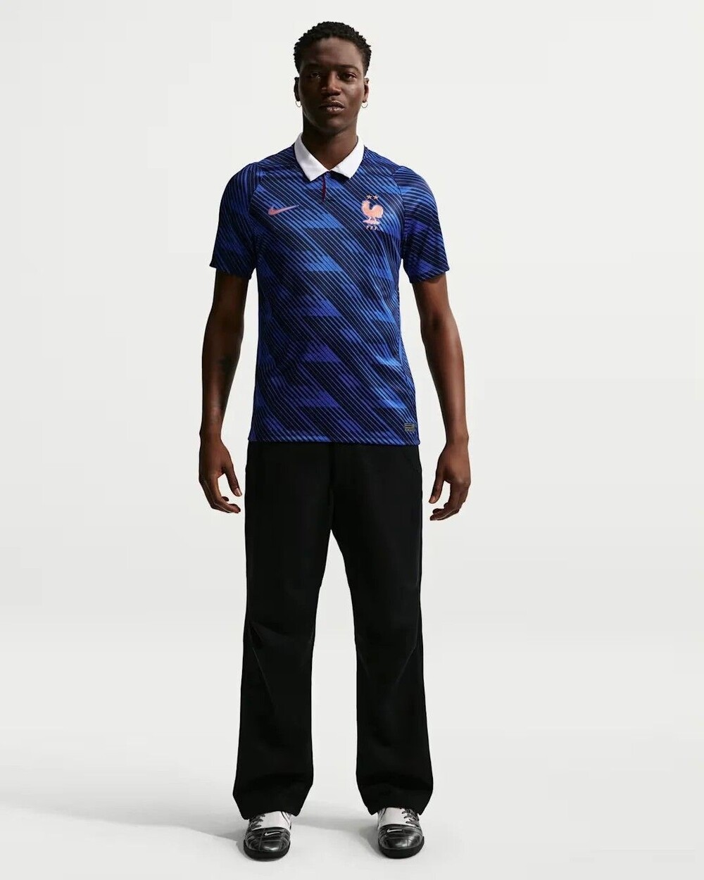 Nike France Soccer Jersey Blue Men's - Triple extra small (XXXS) - Medium (M) -